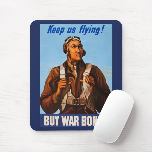 アフリカ系アメリカ人アビエーター戦闘機第2次世界大戦パイロット マウスパッド (マウス)