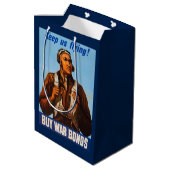 アフリカ系アメリカ人アビエーター戦闘機第2次世界大戦パイロット ミディアムペーパーバッグ (裏面アングル)