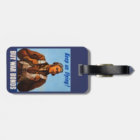 アフリカ系アメリカ人アビエーター戦闘機第2次世界大戦パイロット ラゲッジタグ (裏面横)