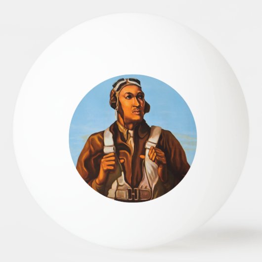 アフリカ系アメリカ人アビエーター戦闘機第2次世界大戦パイロット 卓球ボール (正面)