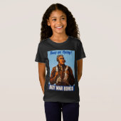 アフリカ系アメリカ人アビエーター戦闘機第2次世界大戦パイロット Tシャツ (正面フル)