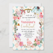 アフリカ系アメリカ人アリスinワンダーランド招待状 招待状 (正面)