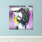 アフリカ系アメリカ人アールデコ キャンバスプリント (インサイチュ (ウッドフロア))