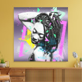 アフリカ系アメリカ人アールデコ キャンバスプリント (インサイチュ (リビング))