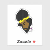 アフリカ系アメリカ人イエズブラックイエズアート シール (シート)