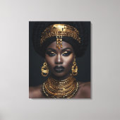 アフリカ系アメリカ人ウォールアート黒人女性ウォールアート キャンバスプリント (正面)