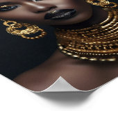 アフリカ系アメリカ人ウォールアート黒人女性ウォールアート ポスター (角)