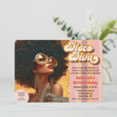 アフリカ系アメリカ人エスニックディスコ70年代招待状 招待状 (スタンド正面)