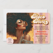 アフリカ系アメリカ人エスニックディスコ70年代招待状 招待状 (正面)