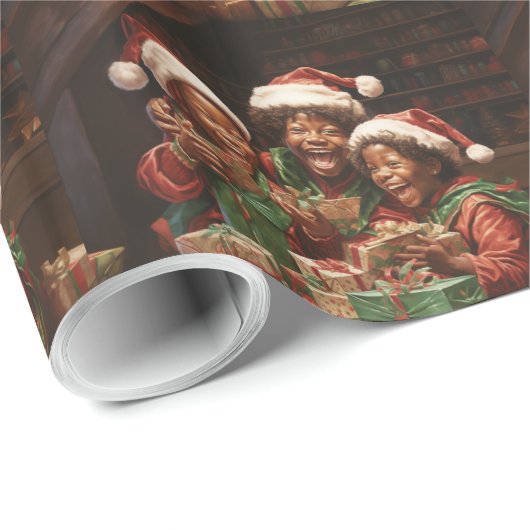 アフリカ系アメリカ人エルフ ラッピングペーパー (ロールコーナー)