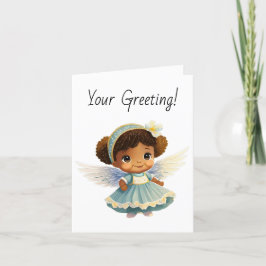 アフリカ系アメリカ人エンジェルガールを作成 シーズンカード