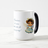 アフリカ系アメリカ人エンジェルガールを作成 モーフィングマグカップ (正面右)