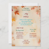 アフリカ系アメリカ人エンチャント妖精の誕生日パーティー 招待状 (裏面)