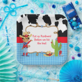 アフリカ系アメリカ人カウボーイウェスタン誕生日パーティー ペーパープレート (パーティー)