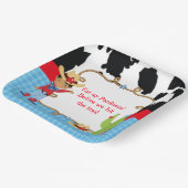 アフリカ系アメリカ人カウボーイウェスタン誕生日パーティー ペーパープレート (傾斜あり)