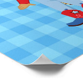 アフリカ系アメリカ人カウボーイウェスタン誕生日パーティー ポスター (角)