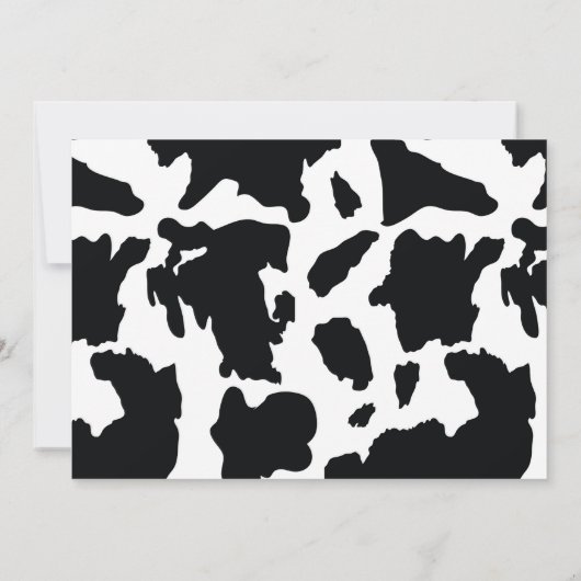 アフリカ系アメリカ人カウボーイウェスタン誕生日パーティー 招待状 (裏面)