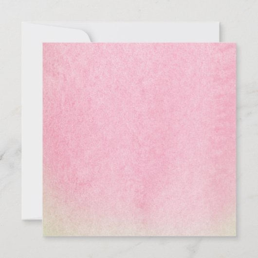 アフリカ系アメリカ人ガールスイカ赤ちゃんシャワー 招待状 (裏面)