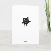 アフリカ系アメリカ人ガールズ卒業カード カード (裏面)