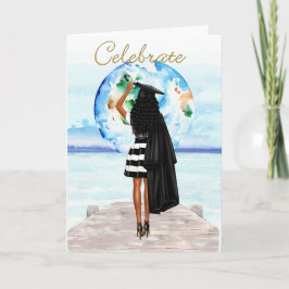 アフリカ系アメリカ人ガールズ卒業カード カード