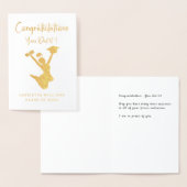 アフリカ系アメリカ人ガールズ金ゴールド卒業 箔カード