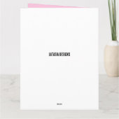 アフリカ系アメリカ人ガールフローライエロー卒業 カード (裏面)