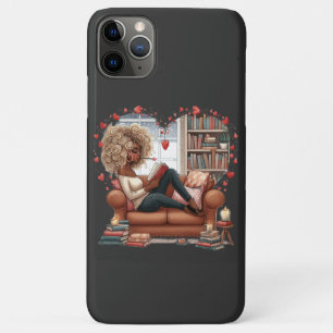 アフリカ系アメリカ人ガールラブ読ブック – Lovers iPhone 11 Pro Maxケース