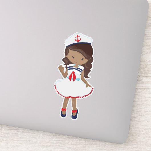 アフリカ系アメリカ人ガール，ボートキャプテン，船長，海 シール (詳細)