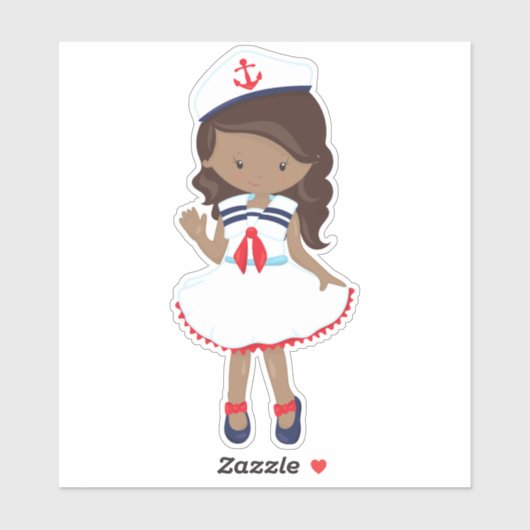 アフリカ系アメリカ人ガール,ボートキャプテン,船長,海 シール (シート)