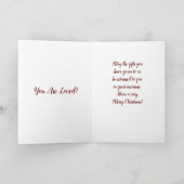 アフリカ系アメリカ人キッズクリスマスカード シーズンカード (内部)