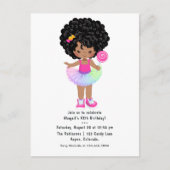 アフリカ系アメリカ人キャンディランド女誕生会 ポストカード (正面)