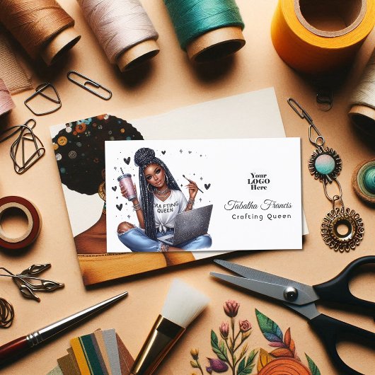 アフリカ系アメリカ人クラフトクイーン感動的 名刺