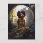 アフリカ系アメリカ人クリスタルボールファンタジー ポストカード (正面)
