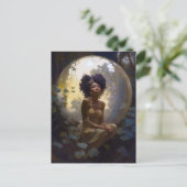 アフリカ系アメリカ人クリスタルボールファンタジー ポストカード (スタンド正面)