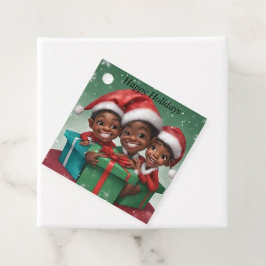 アフリカ系アメリカ人クリスマスエルフ フェイバータグ (インサイチュ)