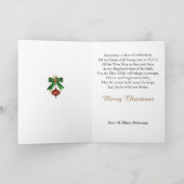 アフリカ系アメリカ人クリスマスエンジェルカード サンキューカード (内部)