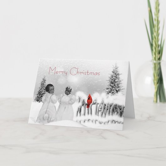 アフリカ系アメリカ人クリスマスカード シーズンカード (正面)