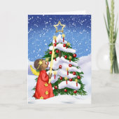 アフリカ系アメリカ人クリスマスカード シーズンカード (正面)