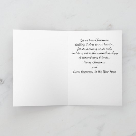 アフリカ系アメリカ人クリスマスカード シーズンカード (内部)