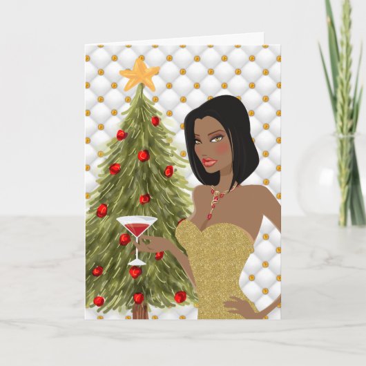 アフリカ系アメリカ人クリスマスカード シーズンカード (正面)