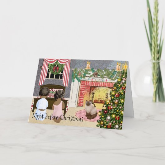 アフリカ系アメリカ人クリスマスカード シーズンカード (正面)