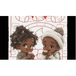 アフリカ系アメリカ人クリスマスカード シーズンカード