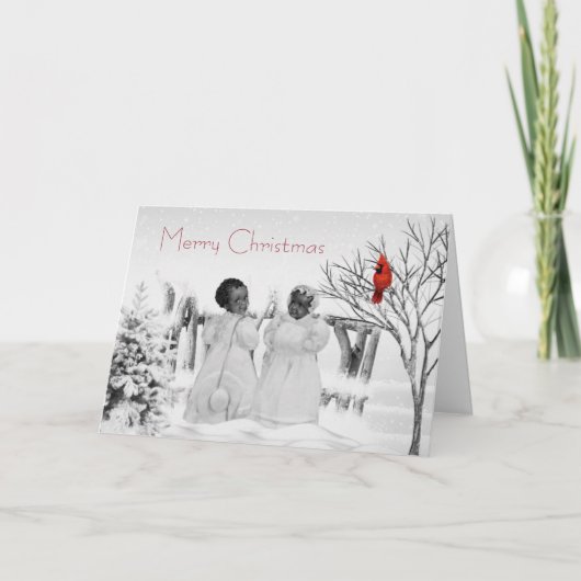 アフリカ系アメリカ人クリスマスカード シーズンカード (正面)