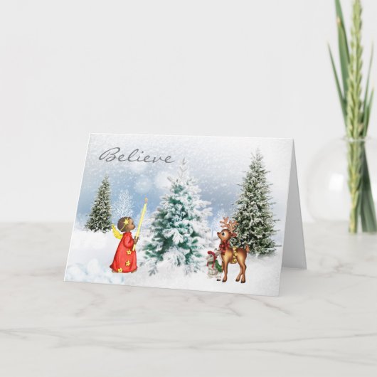 アフリカ系アメリカ人クリスマスカード シーズンカード (正面)