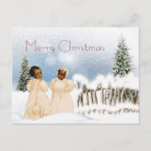 アフリカ系アメリカ人クリスマスカード シーズンポストカード (正面)