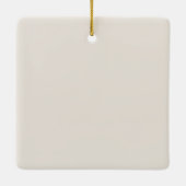 アフリカ系アメリカ人クリスマスプレゼント 黒  セラミックオーナメント (裏面)