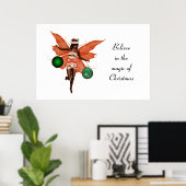 アフリカ系アメリカ人クリスマス妖精のポスター ポスター (ホームオフィス)