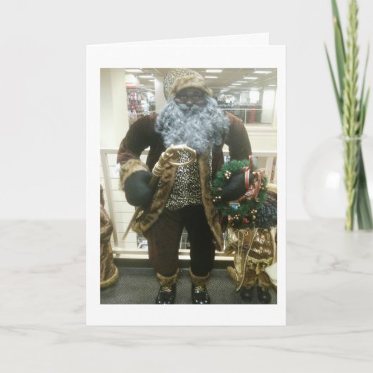 アフリカ系アメリカ人サンタさんの願い シーズンカード (正面)