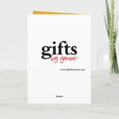 アフリカ系アメリカ人サンタクリスマスクワンザ シーズンカード (裏面)