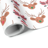 アフリカ系アメリカ人サンタクリスマスラッピング紙 ラッピングペーパー (ロールコーナー)